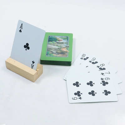 kopen 3D visuele effecten dieren poker kaarten aangepast logo dek van speelkaarten plastic PVC online manufacture