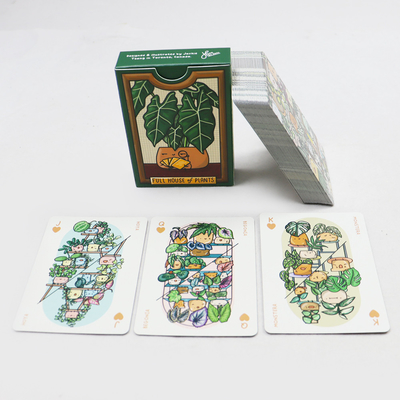 kopen Op maat gedrukt Premium Groene Planten Spelkaarten 63x88mm Magic Spelkaarten online manufacture