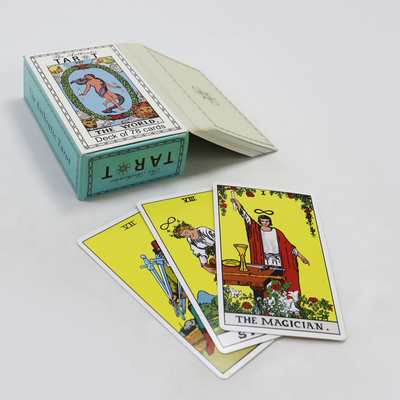 kopen Op maat gemaakte oracle tarotkaarten met gids in rasterbox CMYK 4 kleuren offset printing online manufacture