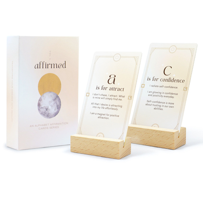 kopen Gold Edge Laminatie Positieve Dagelijkse Bevestiging Kaarten Dek Voor Vrouwen Op maat gedrukt online manufacture