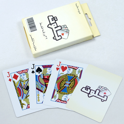 kopen Gepersonaliseerde linnen gecoate PVC poker waterdichte speelkaarten met 100% plastic materiaal online manufacture