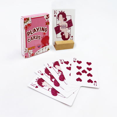 kopen CMYK-printing Custom Family Table Games Pink Queen Spelkaarten met aangepast logo online manufacture