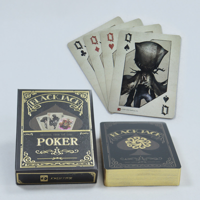kopen Persoonlijk geprinte logo Zilveren goud folie Rand poker dek Op luxe papier In AI-formaat online manufacture