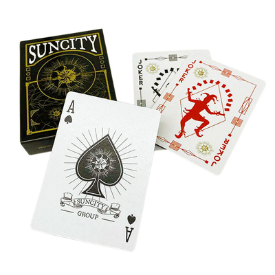kopen Trading Poker Speelkaarten Op maat Originele Met Luxe Gold Foil Printing online manufacture