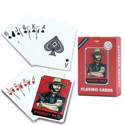 kopen Papierpokerkaarten met doos Gepersonaliseerde recreatie Kaarten spelen in cowboy stijl online manufacture