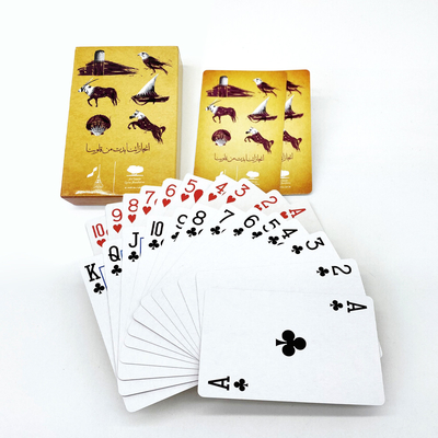 kopen Gepersonaliseerd logo Kaartenpoker Speelen In Arabische Taal Met Gepersonaliseerd Ontwerp En Laminatie online manufacture