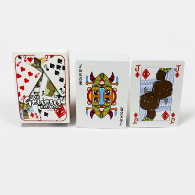kopen Op maat gemaakte reclameclub officiële pokerkaarten Afro-Amerikaans papier online manufacture