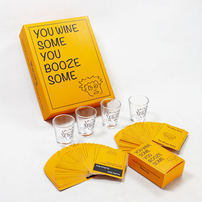 kopen Op maat gemaakte papieren drinkpartijkaarten met deksel en basisdoos online manufacture