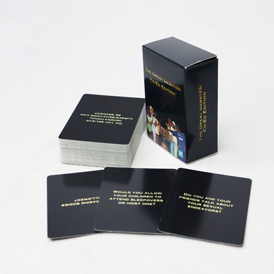 kopen 90g/dek Custom Great Debate Game Card Voor mannen en vrouwen Custom logo geaccepteerd Interessant online manufacture