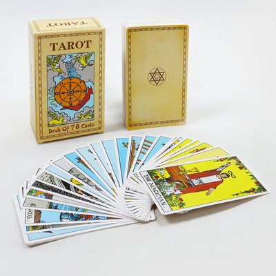 kopen Custom Tarot kaarten dek set met gids boek Normale oppervlakte afwerking Customized online manufacture