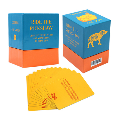 kopen Gepersonaliseerde feestdrinkkaarten spel Factory Printed Art Paper Grappig vraagdrinkkaarten met deksel en basis online manufacture