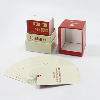 kopen Logo Custom Print Luxe Paper Party Gepersonaliseerd Paar Kaarten Deck Games Board Game Kaarten spelen voor volwassenen online manufacture