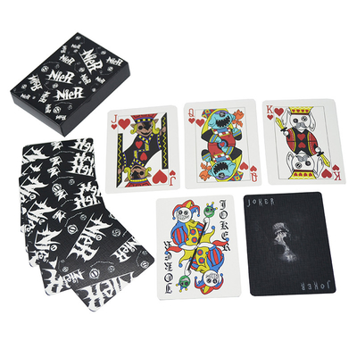 kopen Aangepaste bedrukte 310 g/m² zwarte kern speelkaarten casinobenodigdheden voor pokerspellen online manufacture