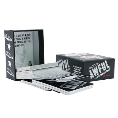 kopen Varnishing Print Drinking Game Question Cards Deck Custom Printing Drinking Truth or Dare Card Game for Adult with Box Printing Service online manufacture