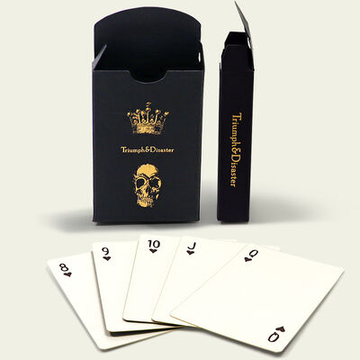 kopen Persoonlijke gedrukte speelkaarten met gouden pokerkaarten in grootte 57x87mm voor promotie en gaming online manufacture