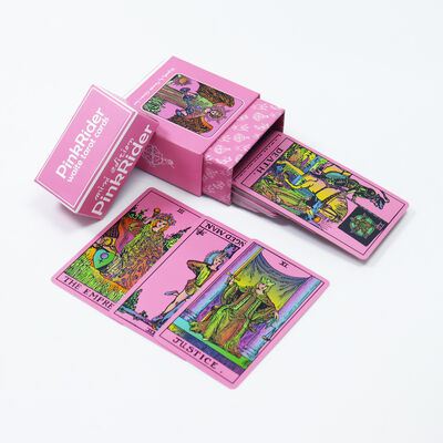 kopen Gepersonaliseerd ontwerp CMYK Kleurenprinten Vernis Finish Afdrukbaar Tarotkaarten Deck online manufacture