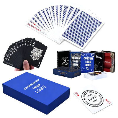 kopen Custom Paper Playing Cards OEM Printed 54 Poker Game Cards met Custom Box en aanpasbare kaartgrootte online manufacture