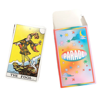 kopen Kaarten Gevoelige Kleurrijke Regenboog van het douane de Voor het drukken geschikte Tarot online manufacture