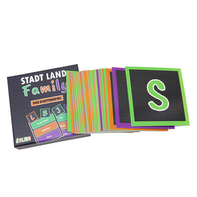 Gepersonaliseerde logo wiskunde herziening Kaart spel Printing Manufacturing Early Learning Flash Card Set For Kid With Box