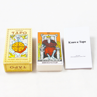 Custom Russia Paper Affirmation Tarotkaarten Spelen Kaarten Dek Met Doos