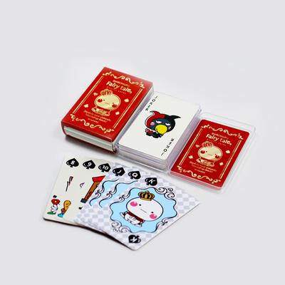 OEM Cartoon Spelkaarten Leuke stijl Pokerkaarten met plastic doos