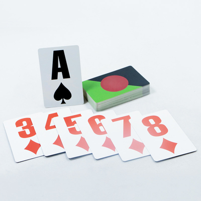 Grote lettertype Speelkaarten voor ouderen Cmyk Speelkaarten Logo