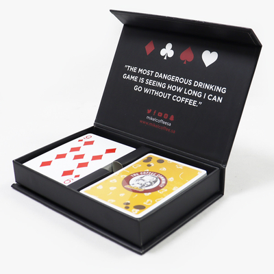 Custom 100%PVC Spelkaarten twee dek Design Printing Logo Wasbaar Plastic Een doos van twee Poker Spelkaarten