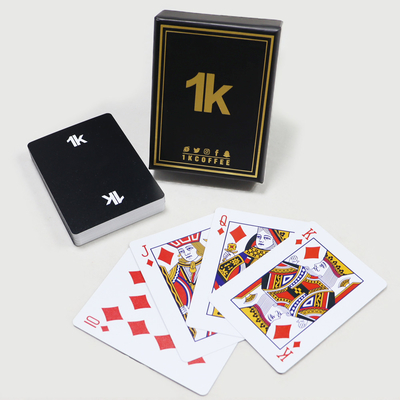0.3mm waterdicht plastic speelkaarten Custom Logo Reclame Poker Deck Of Cards