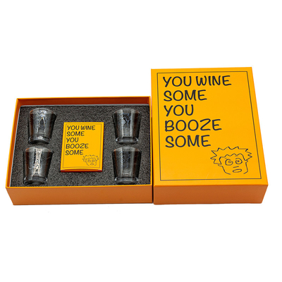 Custom Design Drinking Card Games met deksel en basis doos voor papier en karton