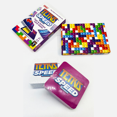 Custom Designs Tetris Speed Game Cards Kleursolitaire Educatieve kaarten Voor Kinderen