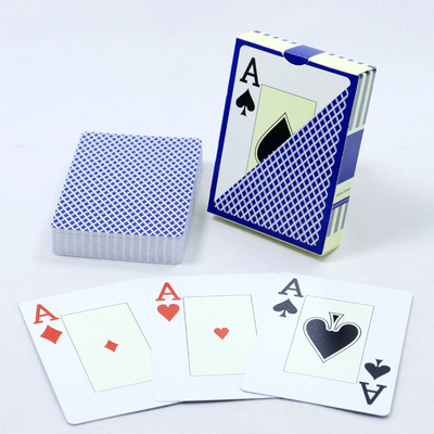 Gepersonaliseerde 100% waterdichte plastic pokerkaarten met Jumbo index en CMYK-druk