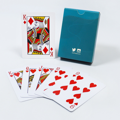 Custom Design Waterdicht Casino Plastic 52 Deck Poker Kaart Met Logo Printing