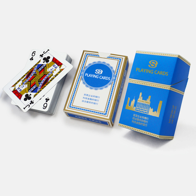 Gepersonaliseerd ontwerp Plastic Cigarette Case Twee dekken Poker Spelkaarten Bedrijfscultuur