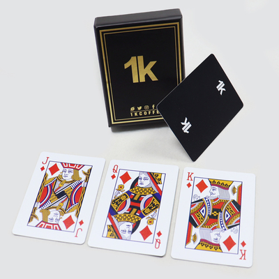 Print Reclame Poker kaarten Duurzame casino kwaliteit Duitsland Zwarte kern papier speelkaarten