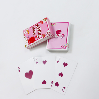 Vervaardiging Custom Designs Vrouwen Roze Spelkaarten Voor Paar Gepersonaliseerd Spel
