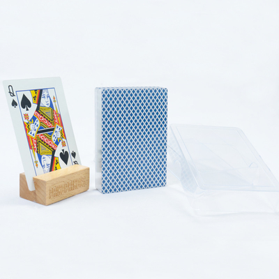 Gepersonaliseerde 100% waterdichte plastic pokerkaarten met zilveren randfolie 63x88mm