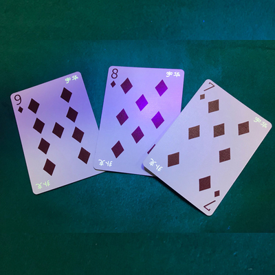 CDR-artwerkformaat Op maat gemaakte lichtgevende speelkaarten voor valsspelen in games
