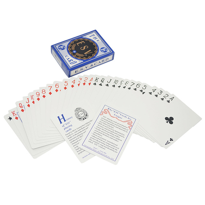 Gepersonaliseerd Logo Gedrukt Casino Grade Duits Zwarte Kern Textuur Papier Poker Game Deck