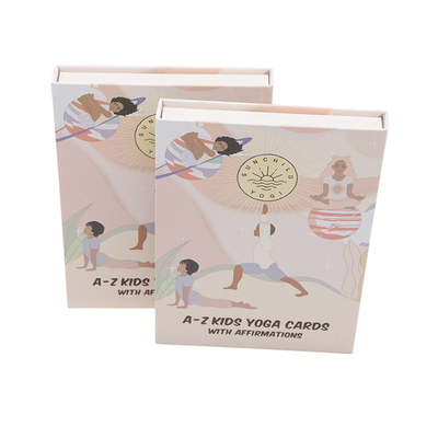 AI Artwork Format Gepersonaliseerde yoga kaarten voor kinderen leren educatieve en leuke ontwerpen