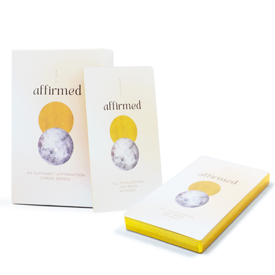 Custom luxe geestelijke gezondheid bevestiging kaarten spel met deksel en basis gedrukte doos