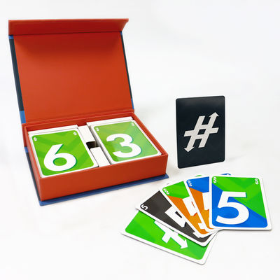 Arabische taal Kaarten Spel Vervaardiging 2 Decks Papier Nummer Spel Kaarten met rigide magnetische boeken doos in milieuvriendelijk materiaal