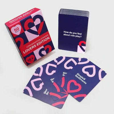 3D Borduurwerk Leuk Mix It Up Date Night Kaarten Spel Paar Mannen en vrouwen Generator Spel Papier Kaarten Custom Printed Interessante Spel Kaart