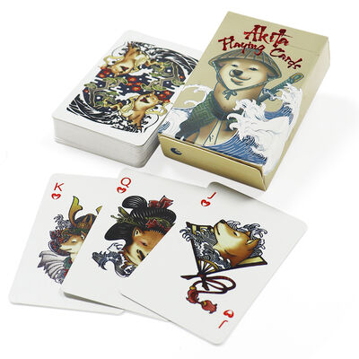 Groothandel Custom Poker Printing Design Embossing Process Super MINI Puppy Pattern Paper Spelkaarten en Dozen