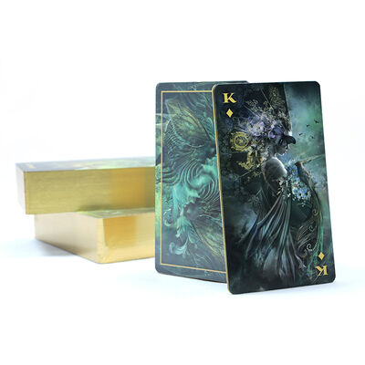 Gepersonaliseerde Tarotkaarten met 310gsm Black Core Papier en Inclusief Gids