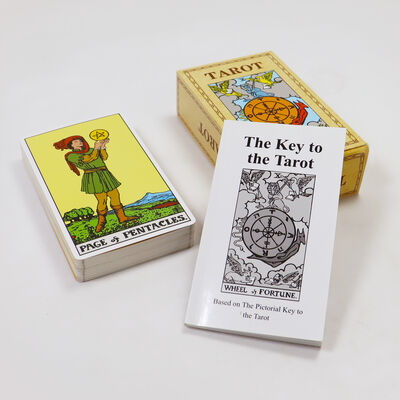 Customized Design Tarot Cards with Guidebook Included in 57*87mm Size for Beginners Divination and Entertainment