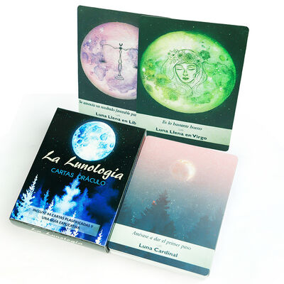 Customized Design Eco-Friendly Paper Printable Tarot Cards with Guidebook Included for Adults