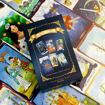 Aangepast formaat milieuvriendelijke afdrukbare tarotkaarten met CMYK 4-kleuren offsetdruk