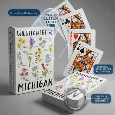 Custom Design Gepersonaliseerde Kaarten Premium kwaliteit Kaarten dek met gratis Custom Logo en milieuvriendelijk papier materiaal