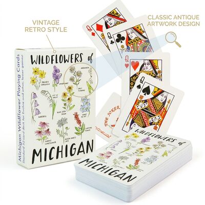 Vintage Retro-stijl Custom speelkaarten collectie met klassieke antieke kunstwerken ontwerp en premium papier voorraad