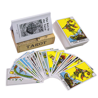 Factory Printed Witch Tarot Oracle Card Guidebook Custom Classic 78 Tarot kaarten in voorraad Online verkoop Cartas De Tarot